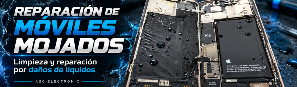 Reparación de móviles mojados